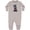 AC-Heather Grey, variant on Inktastic Scottie Dog in Plaid Baby Fleece Romper