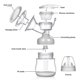 thumbnail image 4 of Extractor de leche eléctrico, extractores portátiles recargables Extractor de lactancia materna Fuerte potencia de succión sin dolor para succión de leche materna y masaje de senos, 4 of 5