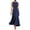 Blue, variant on Levmjia Women's Dress Polka Dot Print Sleeveless Summer Dress Elegant Evening Party Gown with Belt