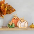 thumbnail image 7 of TETOU 3 PCS Fall Decorations for Home,Wooden Pumpkin Fall Decor  for Autumn Thanksgiving Table Tiered Tray Mantel Shelf Office Decorations (Multicolor), 7 of 7