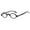 Black, variant on Agstum Classic Small Oval Reading Glasses Lightweight Plastic Retro Round Steampunk Readers for Men Women 38mm Lens