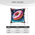 thumbnail image 2 of KLL Starry Sky Pine Tree Donut Decorative Throw Pillow Covers Velvet Soft for Couch Sofa Bedroom Living Room Outdoor (No pillow core)- 20"x20", 2 of 5