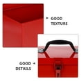 thumbnail image 6 of HONMEET Red Metal Tool Box 1Pcs Portable Tool Storage For Household Tools, 6 of 6