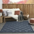 thumbnail image 6 of Nourison Easy Care Indoor/Outdoor Navy Blue 4' x 6' Area Rug, Moroccan, Trellis, Bedroom, Living Room, Backyard, Deck, Patio, Easy Clean, Non Shedding, 6 of 10