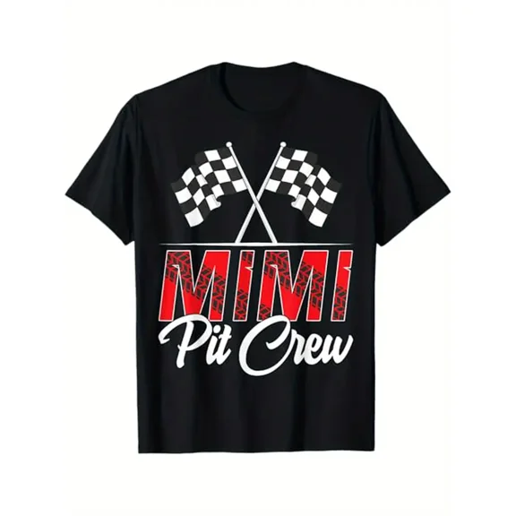 Race Car Birthday Party Racing Family Mimi Pit Crew T-Shirt
