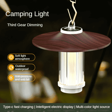 PUCACHI Portable LED Camping Light - 1000LM IPX5 Waterproof Survival Kit for Indoor and Outdoor Lighting, Hiking, Fishing, Emergency Tent Light for Home Power Outage