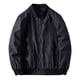 thumbnail image 1 of Chaqueta deportiva con cuello alto y estampado de letras para hombre, abrigo de manga larga con cremallera Pompotops oipoqjl11232, 1 of 8
