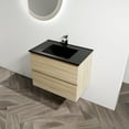 thumbnail image 5 of Modern 30" Bathroom Vanity With Black Ceramic Sink. , 2 Drawers, Oak. Functional Piece Basin. Spacious Storage, 5 of 7
