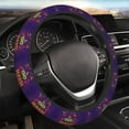 thumbnail image 4 of Kdxio Mardi Gras2 Print Elastic Stretch Steering Wheel Cover,Auto Steering Wheel Cover,15 Inch Anti-Slip,Warm in Winter and Cool in Summer,Fit Suvs,Vans Cars,Trucks, 4 of 7