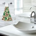thumbnail image 6 of Haosy 2 Pack Kitchen Wash Cloths with Hanging Loops Absorbent Absorbent Quick Drying Hand Towels, Four Leaf Clover Leopard, 6 of 7