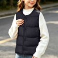 thumbnail image 5 of StSilkitty Puffer Vest for Boys Girls Sleeveless V Neck Button down Jacket Coat Fall Winter Warm Outerwear with Pockets, 5 of 8