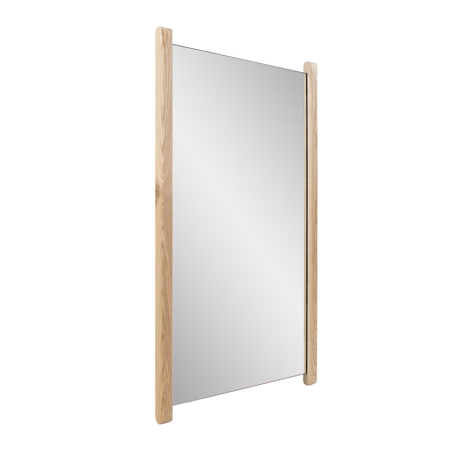 Tyler Dillon Rectangular Bleached Oak Side Framed Vanity Mirror - 40"H x 24"W
