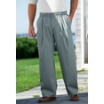 thumbnail image 5 of KingSize Men's Big & Tall Knockarounds Full-Elastic Waist Pleated Pants, 5 of 6