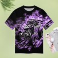 thumbnail image 4 of Racing And Flag Women's T-Shirt Short Sleeve T Shirts Tops Tee Ladies Loose T, 4 of 6