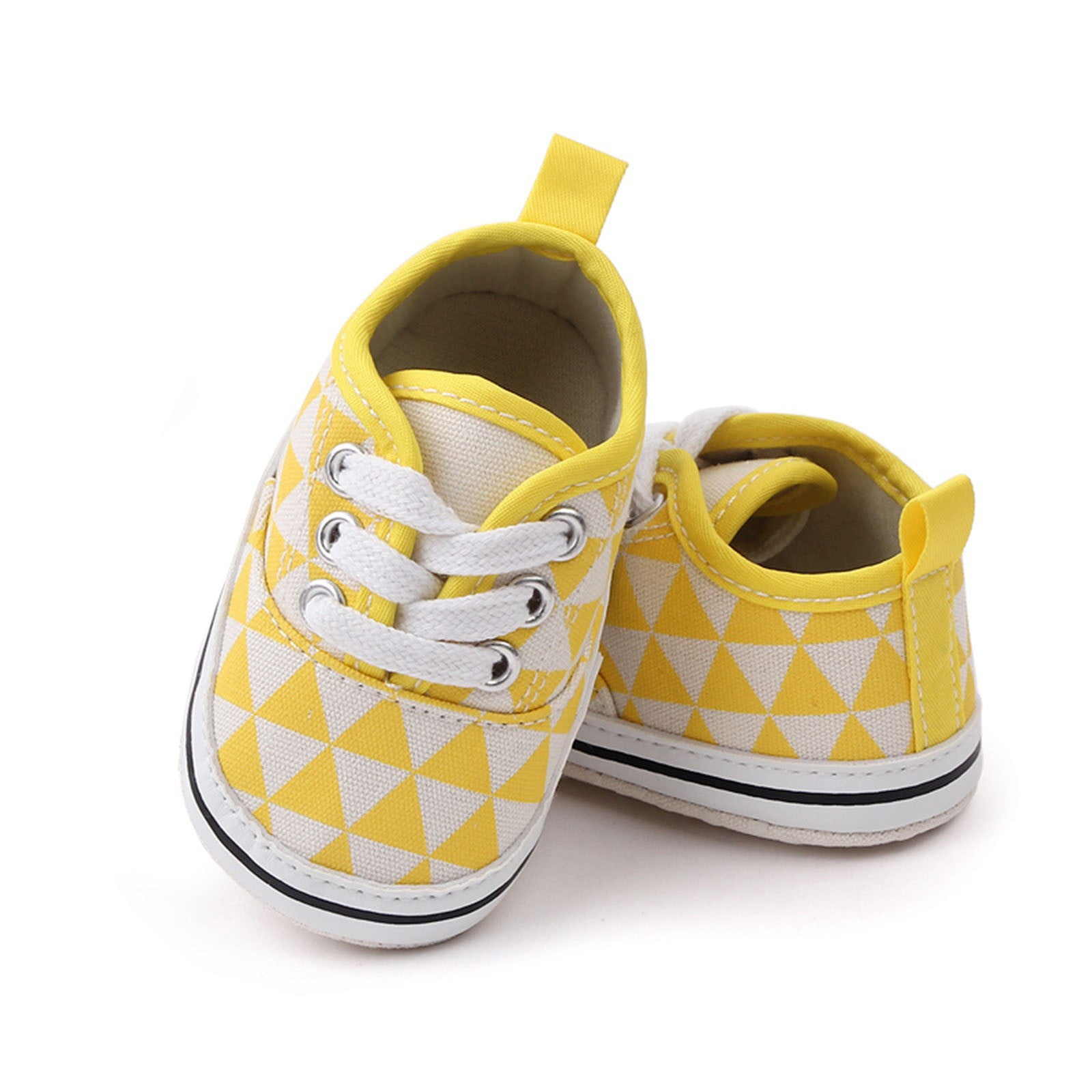 Infant Baby Boys Shoes Hard Sole Shoes for Baby Girl Infant Toddler Shoes Soft Sole Plaid Lace Up Casual Shoes Princess Shoes Toddler Shoes Male