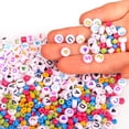 thumbnail image 3 of Moncolis 700 Pcs Assorted Alphabet Letter Beads & 850 Pcs Acrylic Pony Beads for Kids Adults Jewelry Making & Beading DIY Arts Crafts, 3 of 7