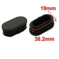 thumbnail image 2 of Unique Bargains 6pcs Furniture Accessory Desk Chair Oval Leg Tip Cap 40mmx20mmx17mm Black, 2 of 2