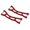 Red, variant on Yihuala 1Pair Upgrade Swing Arms Device Left Right Upper Suspension Arms of Model Crawler Interior Spare 77086