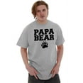 thumbnail image 4 of Papa Bear Dad Father's Day Pawprint Men's Graphic T Shirt Tees Brisco Brands S, 4 of 7