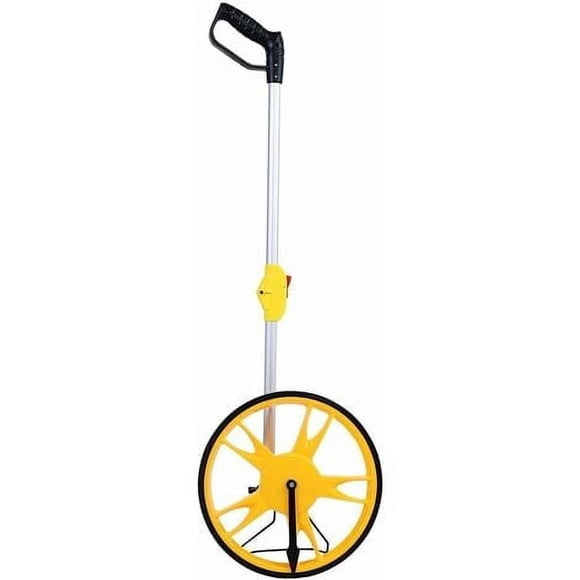 Distance Measuring Wheel with Adjustable Telescopic Handle, Walking Distance Measuring Tool, Measuring Tape Roll for Surveyor Workers and Builders