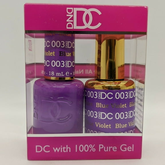 DND - DC Duo Soak off Gel & Matching nail polish, #03 - Violet Blue