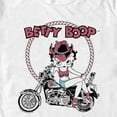 thumbnail image 2 of Men's Betty Boop Cowboy Hat Biker Betty  Graphic Tee White Small, 2 of 5