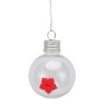 thumbnail image 2 of Hanging Hummingbird Feeder, Transparent Birds Feeding Jar Portable Flower Port  For Garden, 2 of 8
