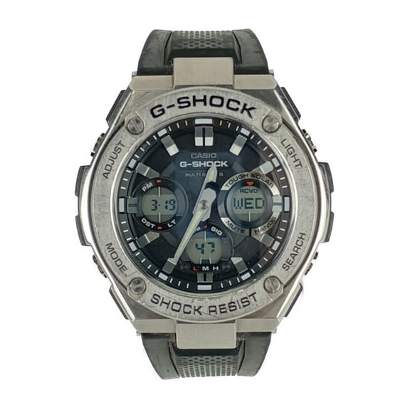 Pre-Owned CASIO Casio Watch Mid Size Series GST-W310-1AJF Silver Black Stainless Steel Resin...