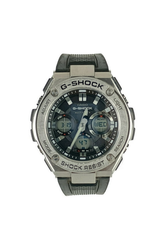 Pre-Owned CASIO Casio Watch Mid Size Series GST-W310-1AJF Silver Black Stainless... (Good)