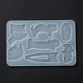 thumbnail image 3 of 1 pc DIY Silhouette Silicone Molds Resin Casting Molds Clay Craft Mold Tools for Hair Clip Makings Cat White 148x100x3.5mm Inner Diameter: 42~57x22~35mm, 3 of 6