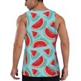 thumbnail image 3 of Easygdp Watermelon Men's Tank Top, Sleeveless Muscle T Shirts, Breathable, Quick-Dry, Loose for Gym, Running, Fitness - Large, 3 of 9