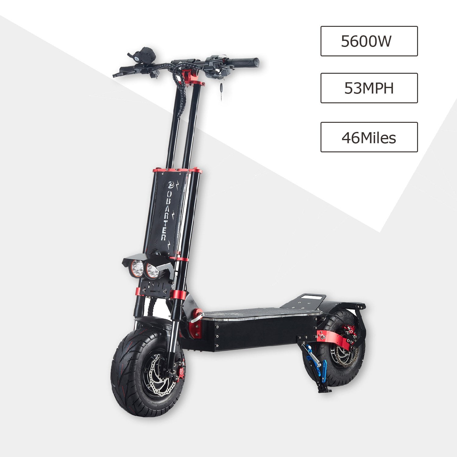 electric scooter adult dual motor 11inch off road tires fast speed 60v 5600w 