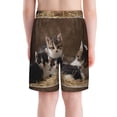 thumbnail image 3 of Cauagu Cat Family Print Swim Trunks for Men,Youth Boys Swim Shorts Compression Liner Beach Shorts Boys' Swimming Shorts 7-20 Years Bathing Suit-X-Large, 3 of 7