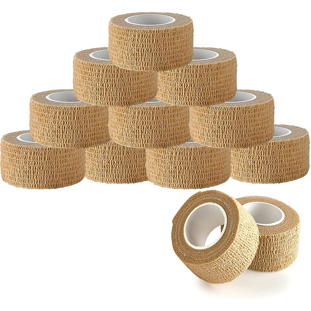 Self Adhesive Bandages 1" x 5 Yards Per Roll Pack of 12 Rolls