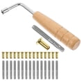 thumbnail image 2 of KAKOWELY 1 Set Lyre Harp String Tuning Pin L-shaped Tuning Wrench for Lyre Harp Stringed Instrument,1.61X"X0.2"X0.2", 2 of 5