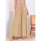 thumbnail image 4 of Pantalones Casuales para Mujer, con Cintura Elástica y Pierna , con Bolsillos. Caqui XXL, 4 of 9