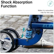 ELENKER Knee Scooter Steerable Deluxe Medical Knee Walkerfor Foot Injury Crutch Alternative Blue
