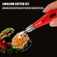 thumbnail image 2 of Linoleum Cutter Set, 2 Sets Craft Lino Cutters with 6 Assorted Blades for Lino Cutting and Crafting, Carvings, DIY Craft, 2 of 8