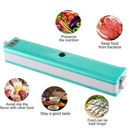 Zimtown Automatic Vacuum Food Sealer Sealing System Machine with LED Indicator, for Household Commercial Use of Food Preservation,