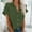 Army Green tops for women 2024, variant on Pimelu Blouses for Women Dressy Casual Shirts for Women Plus Size Casual Solid Button Down Lapel Summer Tops Ladies Short Sleeve Lightweight Comfy Blouses with Pocket Womens Shirts