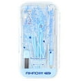 thumbnail image 1 of LABANCA 8 Pcs Compass Set with Protractor Rulers Pencil for Math Geometry Blue, 1 of 4