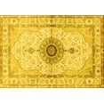 thumbnail image 1 of Ahgly Company Indoor Rectangle Medallion Yellow Traditional Area Rugs, 7' x 10', 1 of 4