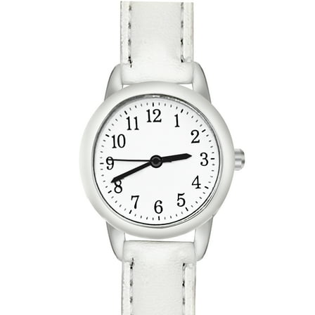 Designice Watches for Women,Elegant Women's Quartz Watch,Minimalist Small Round Dial, Lightweight White Strap Everyday Waterproof Fashion Watches