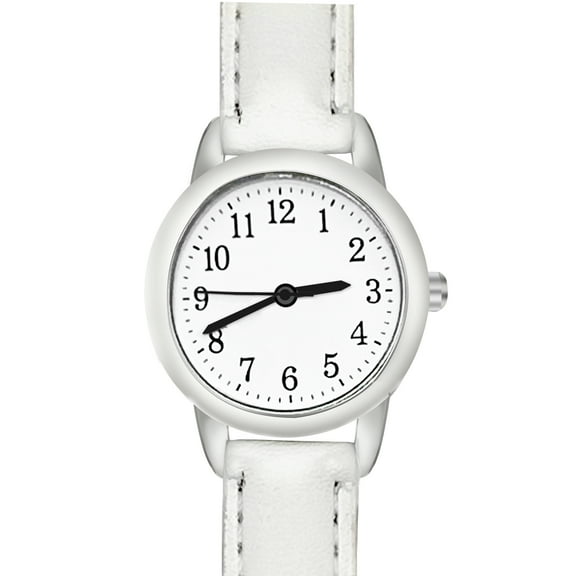 Designice Watches for Women,Elegant Women's Quartz Watch,Minimalist Small Round Dial, Lightweight White Strap Everyday Waterproof Fashion Watches