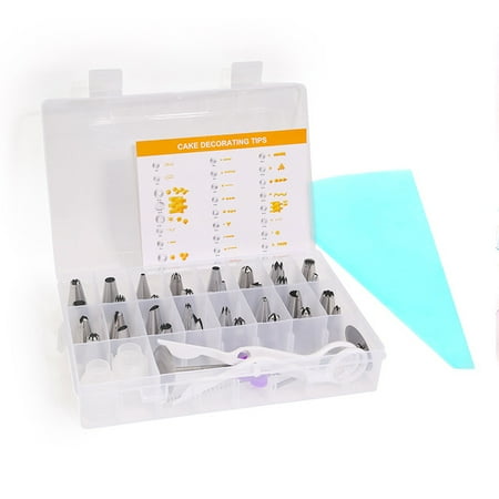 

41Pcs Piping Tip Set Box Cake Baking Tools (White)