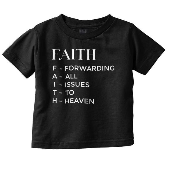 Christian Faith Forwarding to Heaven Toddler Boy Girl T Shirt Infant Toddler Brisco Brands 6M