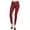Burgundy, variant on Women's Solid Casual Lightweight Stretchy Comfort Pocket Jean Jegging Pants S-3XL