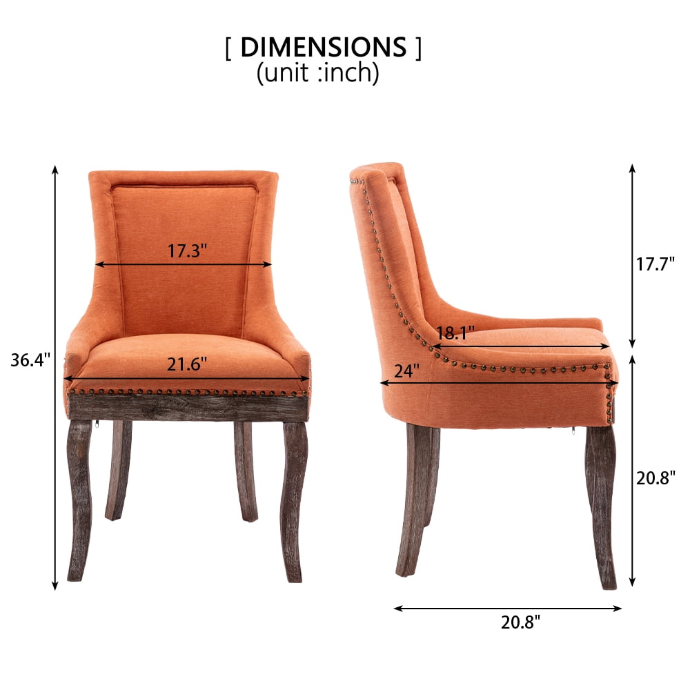 Buy 4 Piece Upholstered Dining Chairs, HANSHE Dining Chairs Set of 4