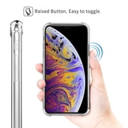 iPhone Xs Case/iPhone X Case, Crystal Clear Reinforced Corners TPU Bumper, Anti-Scratch Rugged Cover Fit with Apple iPhone Xs 2018 / iPhone X 2017 5.8 Inch - Crystal Clear