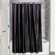 thumbnail image 1 of rideau de douche tissu impermable, 183,0 cm x 183,0 cm rideau douche en polyester, rideau textile lavable ourlet renforc, noir, 1 of 4